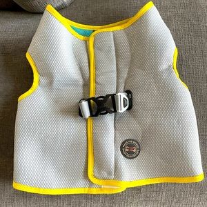Doglemi harness XL grey with yellow piping